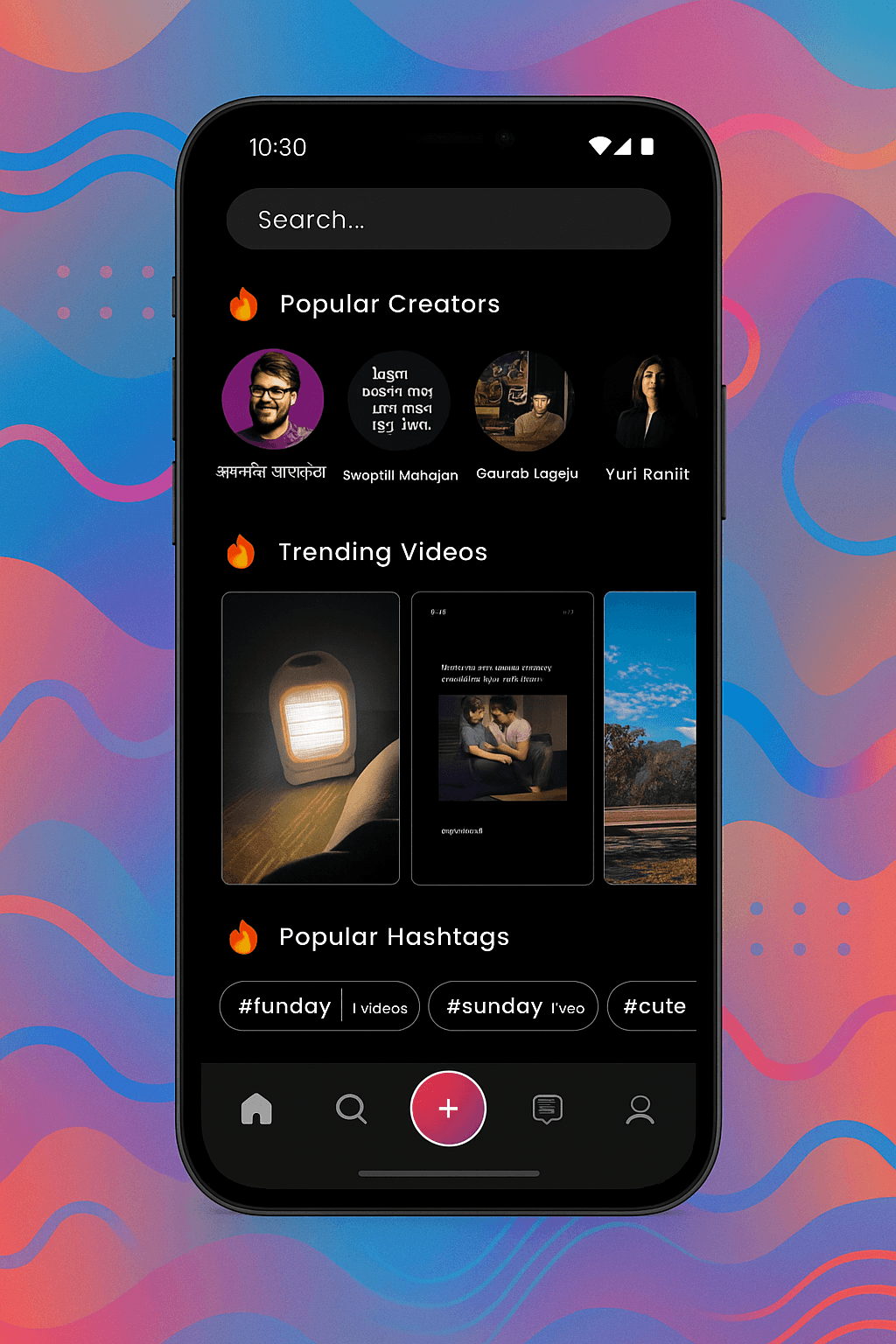 KUKU - Mobile App interface